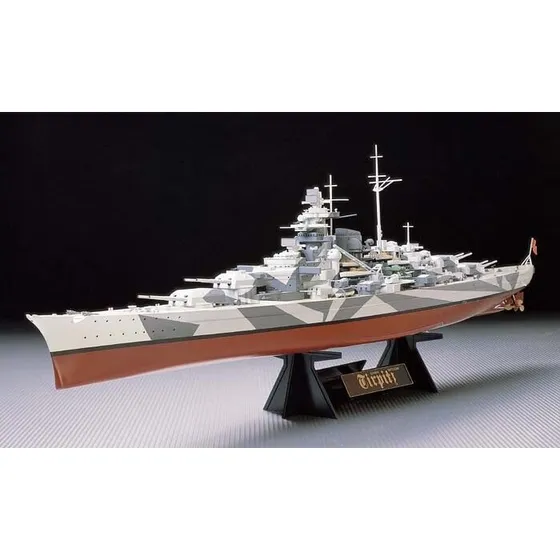 Tamiya Tirpitz 1:350 Byggesæt – Tysk Slagskib