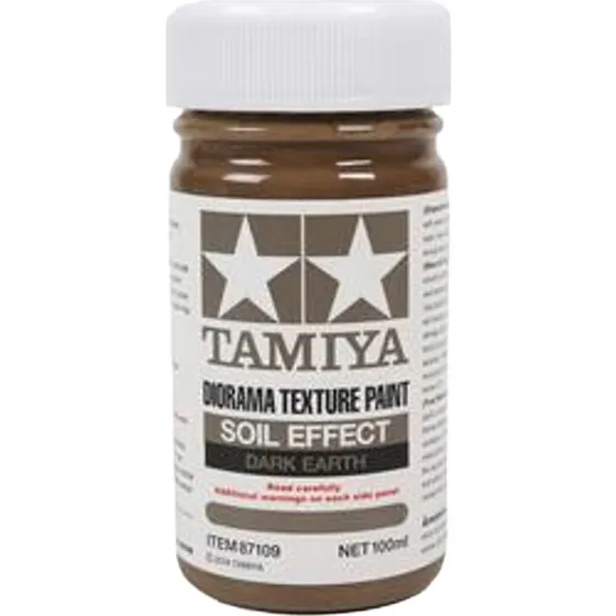 Tamiya Diorama Texture Paint Soil Mørkebrun 100 ml