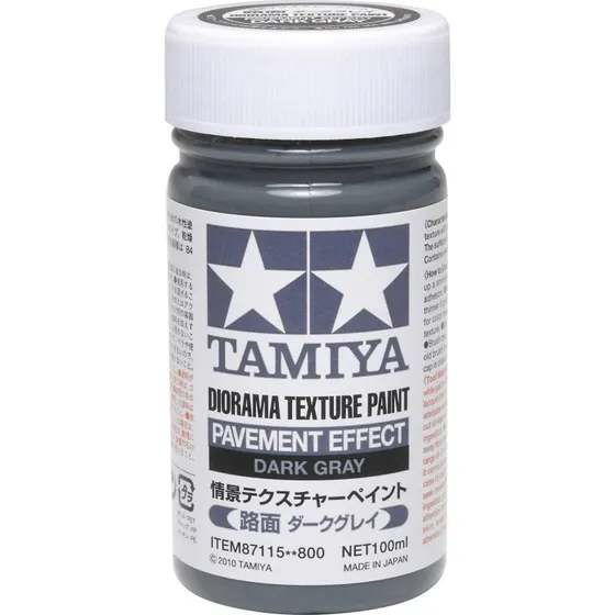 Tamiya Diorama Texture Paint Pavement Mørkegrå 100 ml