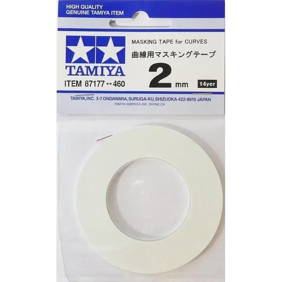 Tamiya 87177 Malertape 2mm x 20m til Buede Linjer