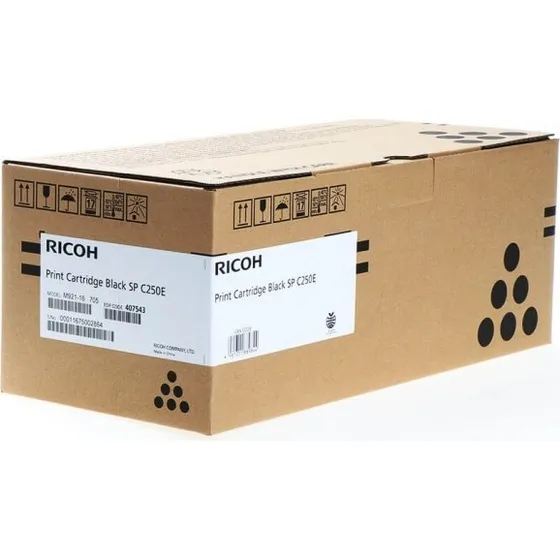 Ricoh Toner 407543 Sort, 2000 sider, Original