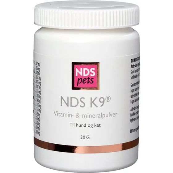 NDS K9 Multivitamin/mineral 30 g – til hund og kat