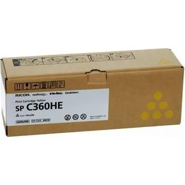 Ricoh 408187 Sort Tonerpatron, Original, 5000 sider