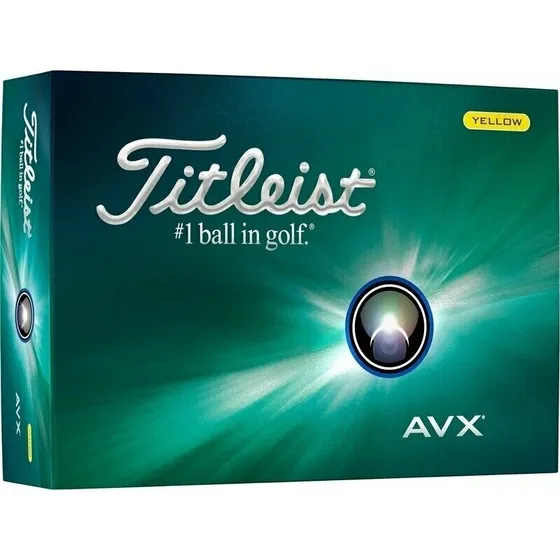 Titleist AVX 2024 golfbolde, hvid – 12 stk