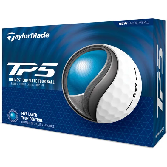 TaylorMade TP5 2024 golfbolde 12 stk. – hvid