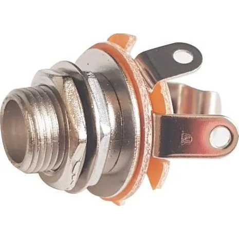 Jackstik 6,35 mm mono hun Goobay, metal, orange