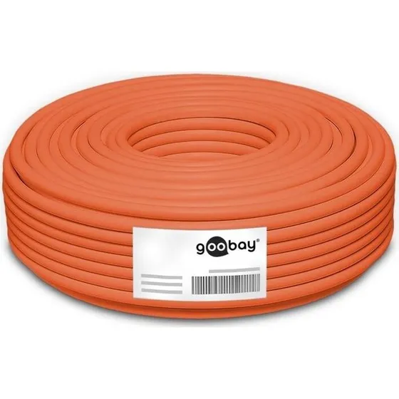 Goobay CAT 7A S/FTP 50m Orange Solid Netværkskabel