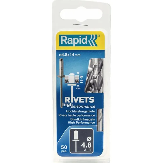 Rapid Blindnitte Ø4,8x14mm 50 stk