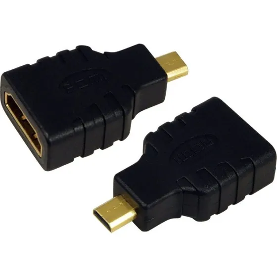 LogiLink HDMI A-hun til Micro D-han, sort