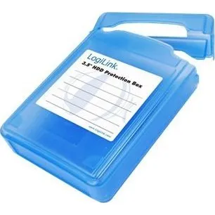 LogiLink 3,5" HDD Beskyttelsesboks, blå