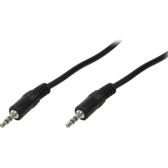 LogiLink Lydkabel 3,5 mm han-han 1 m sort