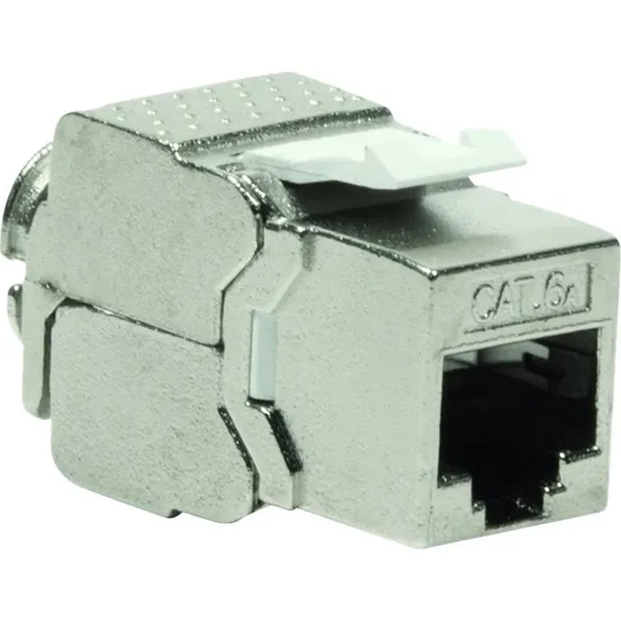 LogiLink Cat.6a STP Keystone RJ45 180° Toolless Slim