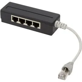 LogiLink Afskærmet Netværkssplitter RJ-45 15 cm Sort