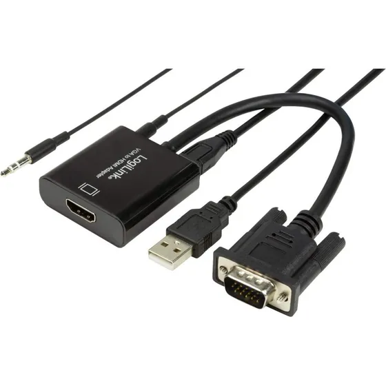 LogiLink VGA + USB Audio til HDMI Konverter