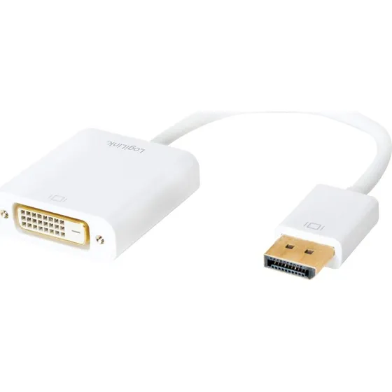 LogiLink DisplayPort 1.2 til DVI-I Adapter (aktiv)