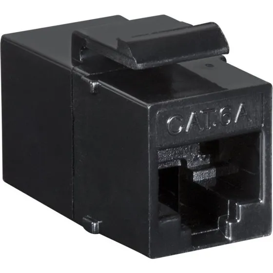 LogiLink Cat.6a Modulær Kobling UTP, Sort, 14,7 mm