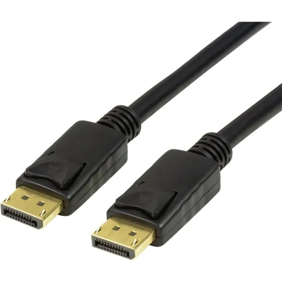 LogiLink DisplayPort 1.4 3m 8K/4K-kabel med guldplatede kontakter
