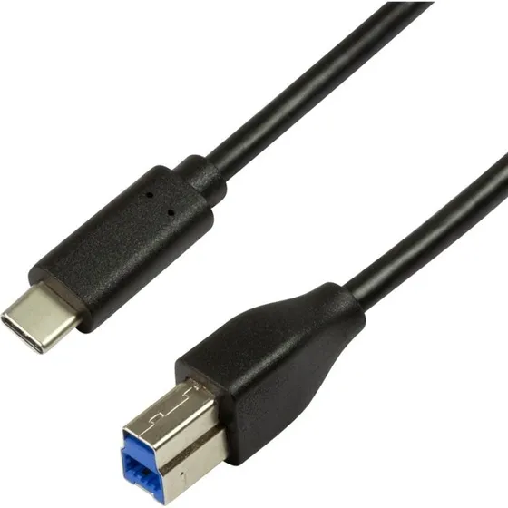 LogiLink USB-C til USB-B 2m, 5 Gbps, grå