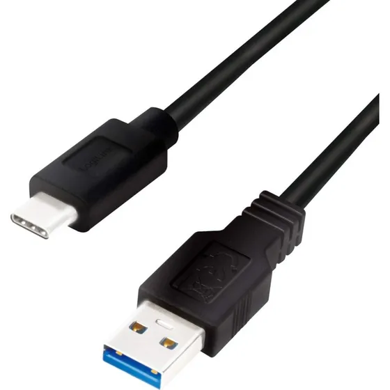 LogiLink USB 3.2 Gen1 USB-A til USB-C 3m Sort