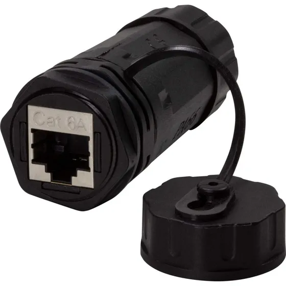LogiLink Cat6A Skruetilslutning Udendørs 2xRJ45 IP68