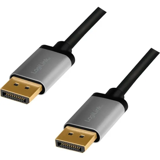 LogiLink DisplayPort-kabel 4K/60Hz 1m Aluminium