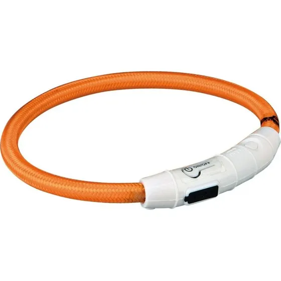 Trixie LED Hundehalsbånd Orange XS/S