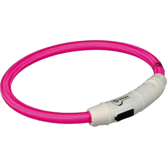 Trixie LED Hundehalsbånd Pink M/L 45 cm