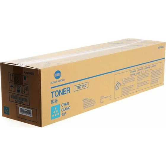 Konica Minolta TN-711C Cyan, 31.500 sider, kompatibel med Bizhub C654/C754