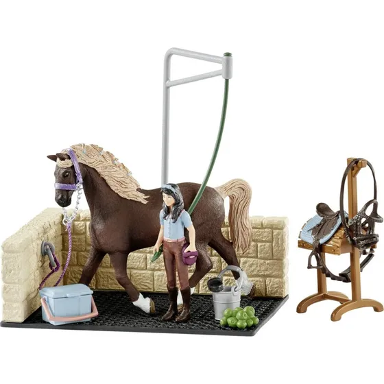 Schleich Horse Club Vaskeplads med Emily & Luna