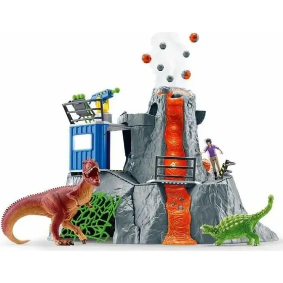 Schleich 42564 Vulkan Ekspedition Base - Dinosaurer
