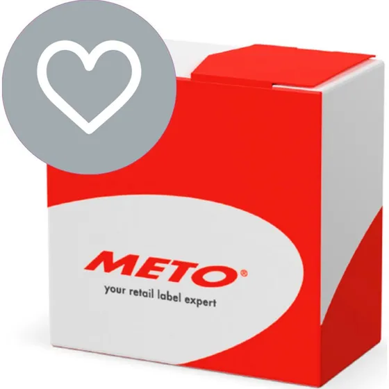 Meto Forseglingsetiketter Ø33mm, 500 stk, grå