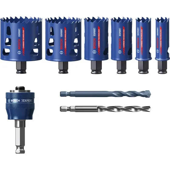 Bosch Expert Tough Material Hulsavssæt 9 dele (22-68mm)