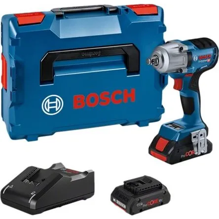 Bosch GDS 18V-450 HC Professional Slagnøgle 18V med 2x4,0Ah Batterier