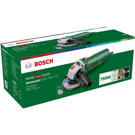 Bosch UniversalGrind 750-115 Vinkelsliber, 115mm, Grøn