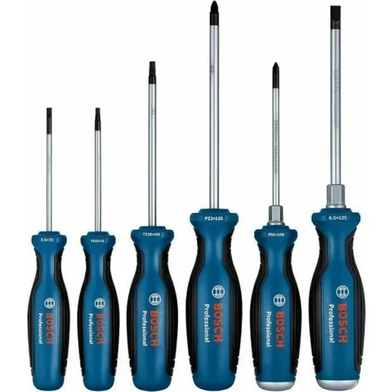 Bosch Professional Skruetrækkersæt 6 dele, blå