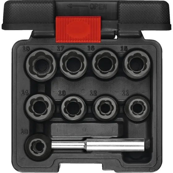 Gedore Red 3300034 Skrue- og Boltudtrækker 10-19mm, 10 dele