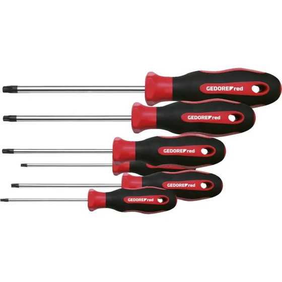 Gedore Red R38402006 Skruetrækkersæt Torx 6 dele, 2-komponent greb