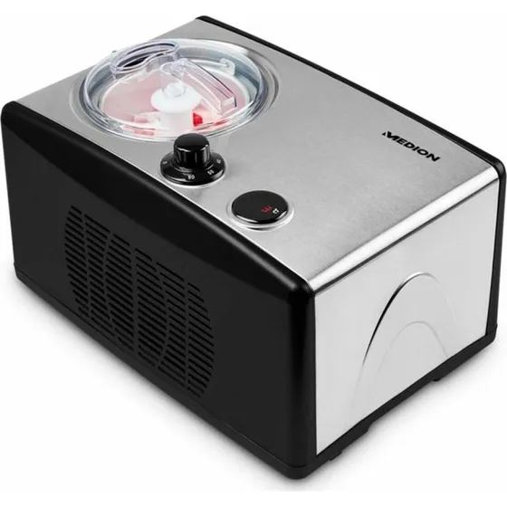 Medion MD 18387 Ismaskine 1,5 L, 150 W, rustfrit stål, sort/sølv