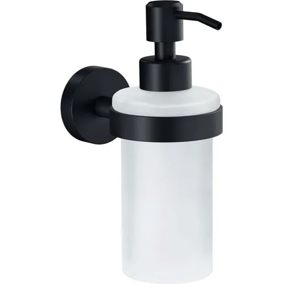 Tesa Moon Black Sæbedispenser 0,2 L med selvklæbende montering