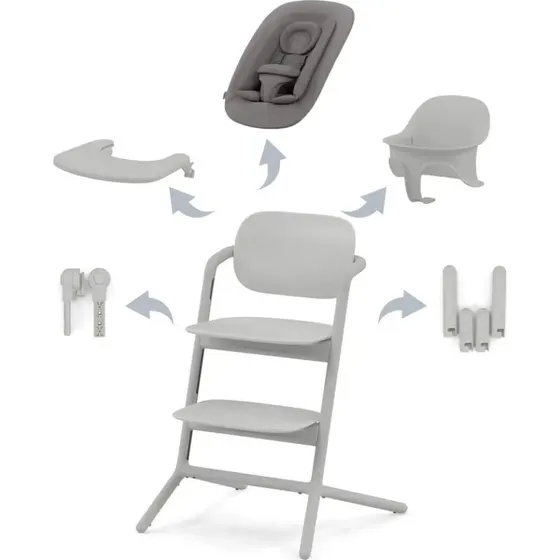 Cybex Lemo 4-i-1 Højstol Suede Grey