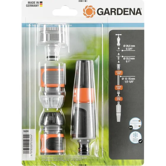 Gardena System Basissæt med Vandingsdyse og Koblinger
