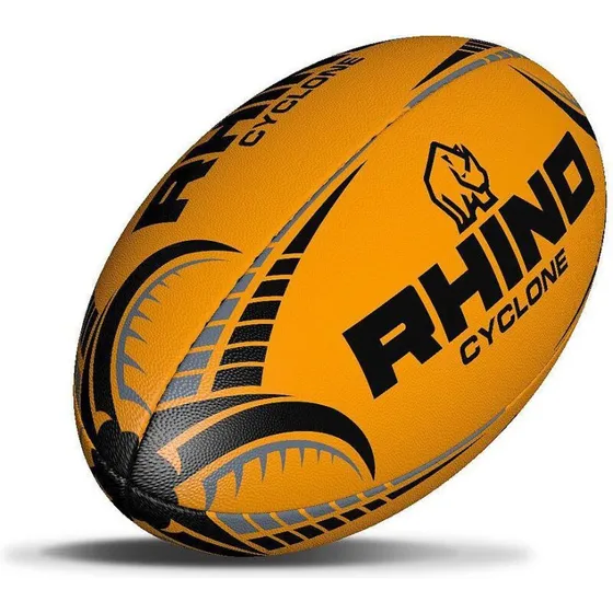 Rhino Cyclone XV Rugby træningsbold str. 5 - Fluo Orange
