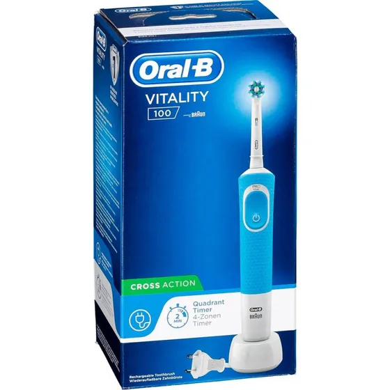 Oral-B Vitality 100 Eltandbørste (Cross Action) Blå