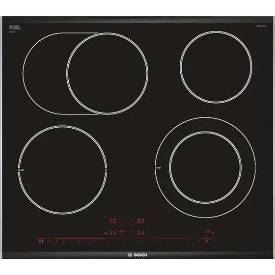 Bosch Serie 8 PKN675DP1D 4-zonens glaskeramiksort