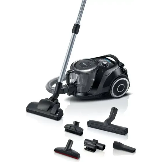 Bosch Serie 6 BGC41XSIL Poseløs Støvsuger, 2,4L, Sort