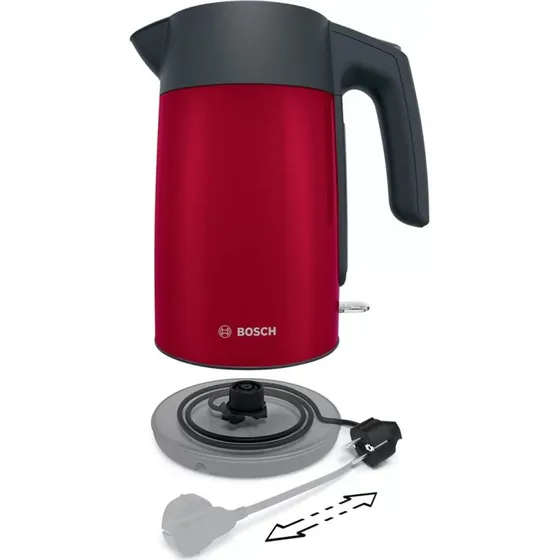 Bosch TWK7L464 Elkedel 1,7 L, 2.400 W, Rød