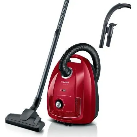 Bosch Serie 4 BGB38RD2 Støvsuger med Pose, 4 l, Rød/Sort