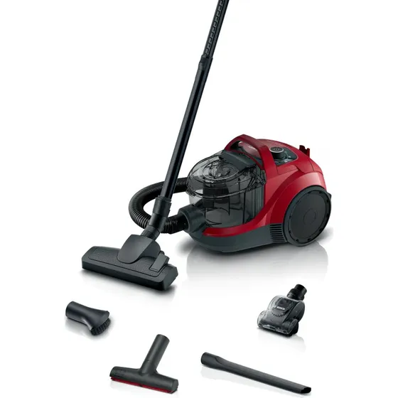 Bosch BGS21CAR 2L Poseløs Støvsuger Rød