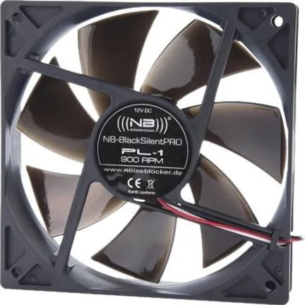 Noiseblocker BlackSilentPRO PL-1 120 mm Sort
