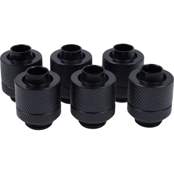Alphacool Eiszapfen Connector Series 13/10mm G1/4" Kompressionsarmatur Sort